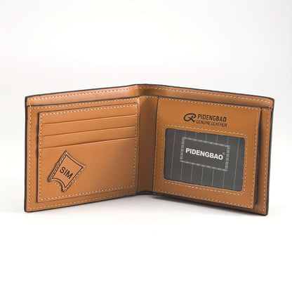 Brown checkered wallet