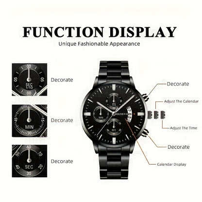 3pcs Men's Wrist Watch Set